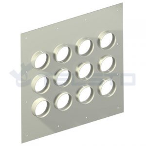 Aluminum 12 holes cable entry plate