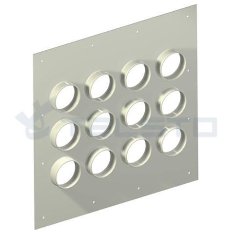 Aluminum 12 holes cable entry plate