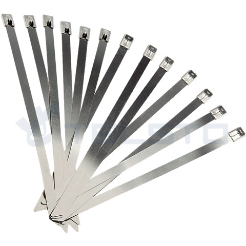 China Manufacturer PVC Coated Stainless Steel Cable Ties Pack Of 100