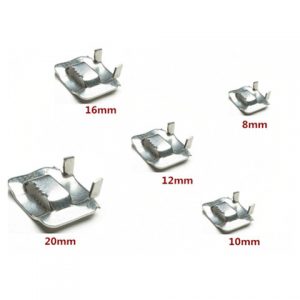 SS 304 Ear Lock Stainless Steel Buckle for Banding Strap