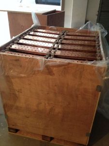 Tinned copper earth bar packing1