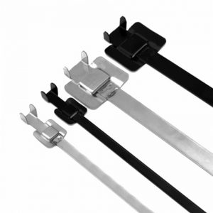 Self locking pvc coated stainless steel cable ties