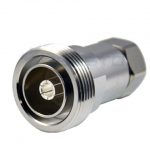 RF coaxial connector Din 7/16 female to 1/2” super flexible cable